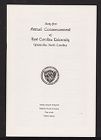 Program of the Sixty-First Annual Commencement of East Carolina University 